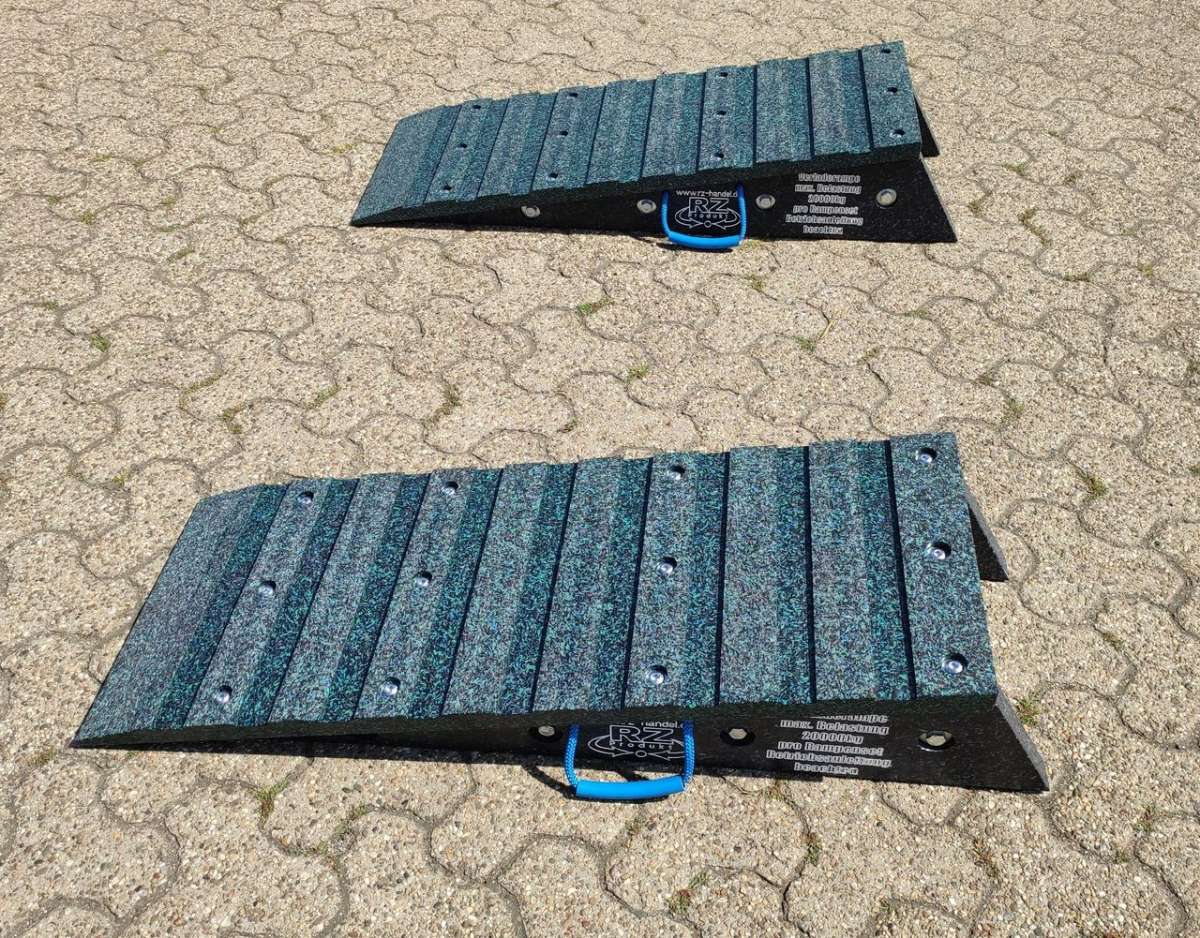 Auffahrrampe Set 1000 x 400 x 200 mm mit Kippschutz | Auffahrrampen ...