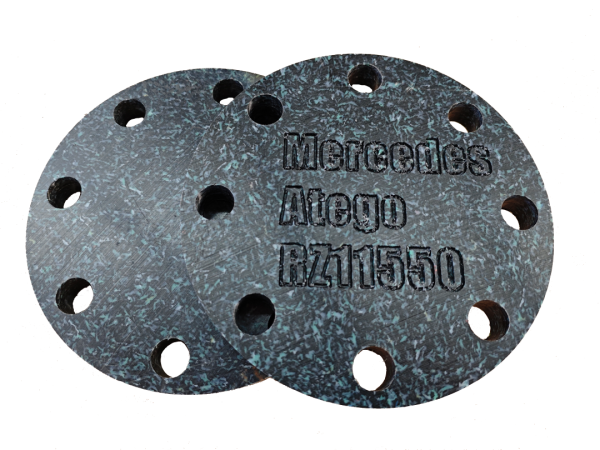Radnabendeckel Mercedes Atego 7,5 +12 To 2-Stück Set